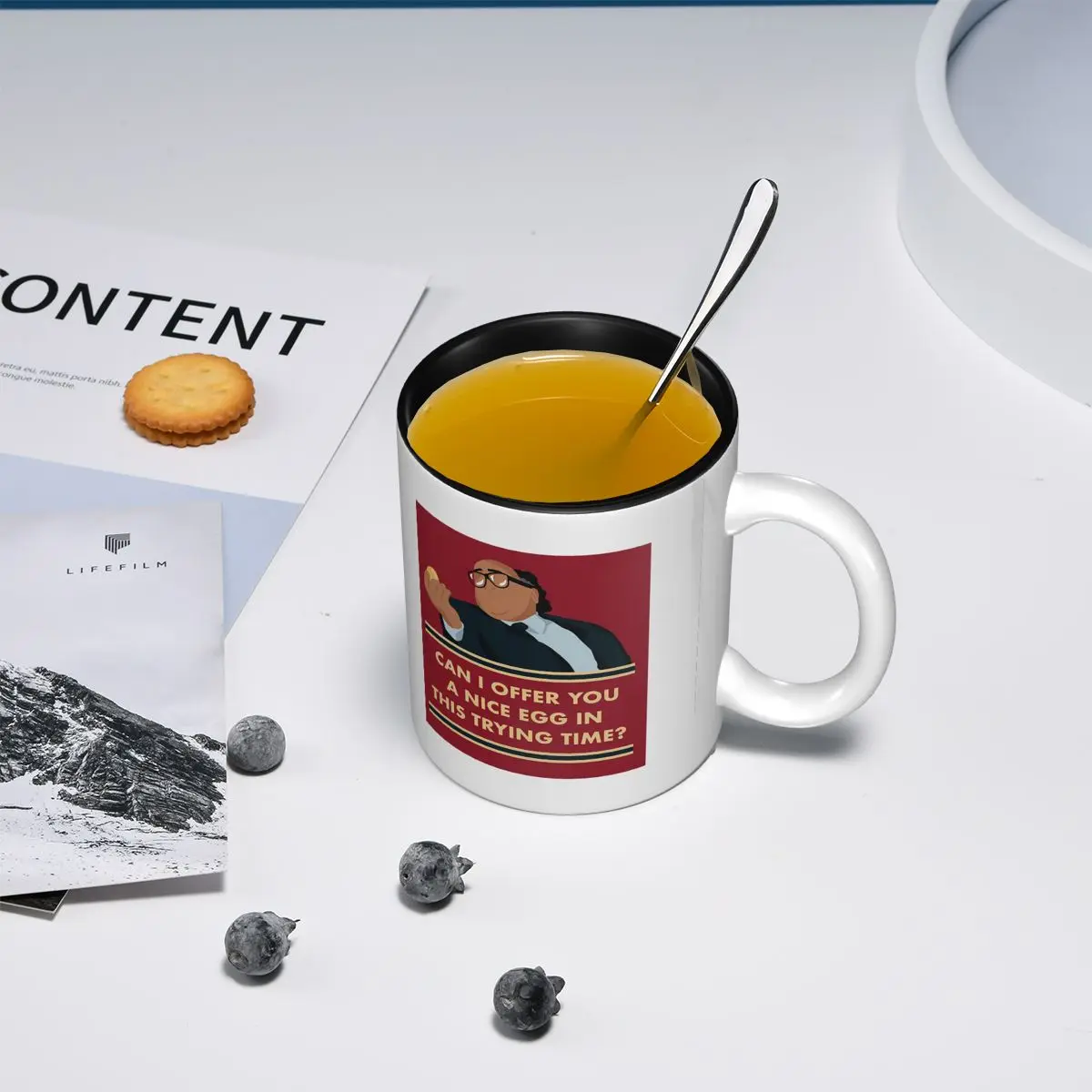 Can I Offer You A Nice Egg In This Trying Time - Frank Quote Mug Ceramic Coffee Cups Tea Mugs Milk Cup Drinkware Gift for Friend