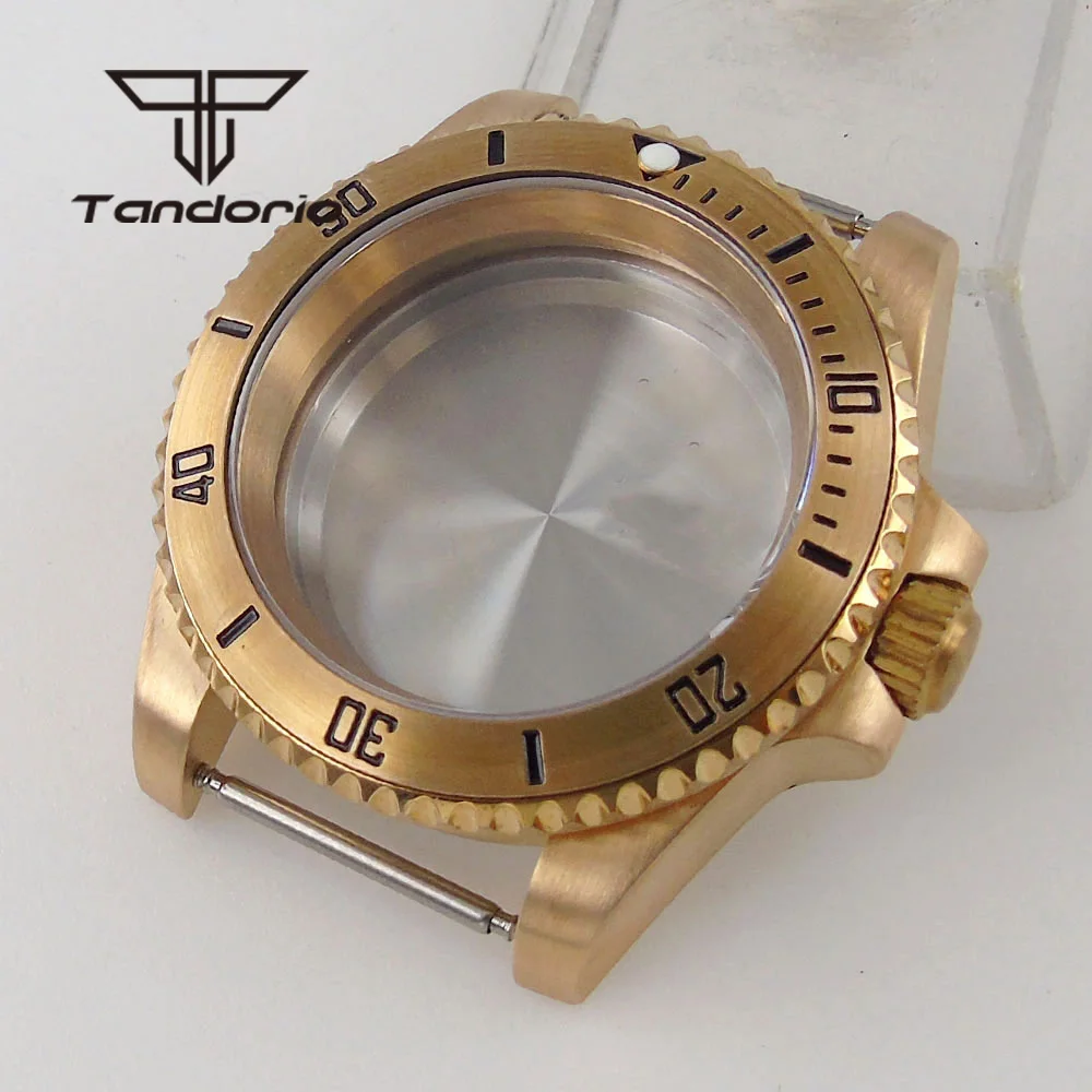 Real Cusn8 Bronze 40mm 200M Watch Dive Case Sapphire Crystal Rotating Bezel Screw Crown Fit NH34 NH35 NH36 ETA2824 PT5000 Movt