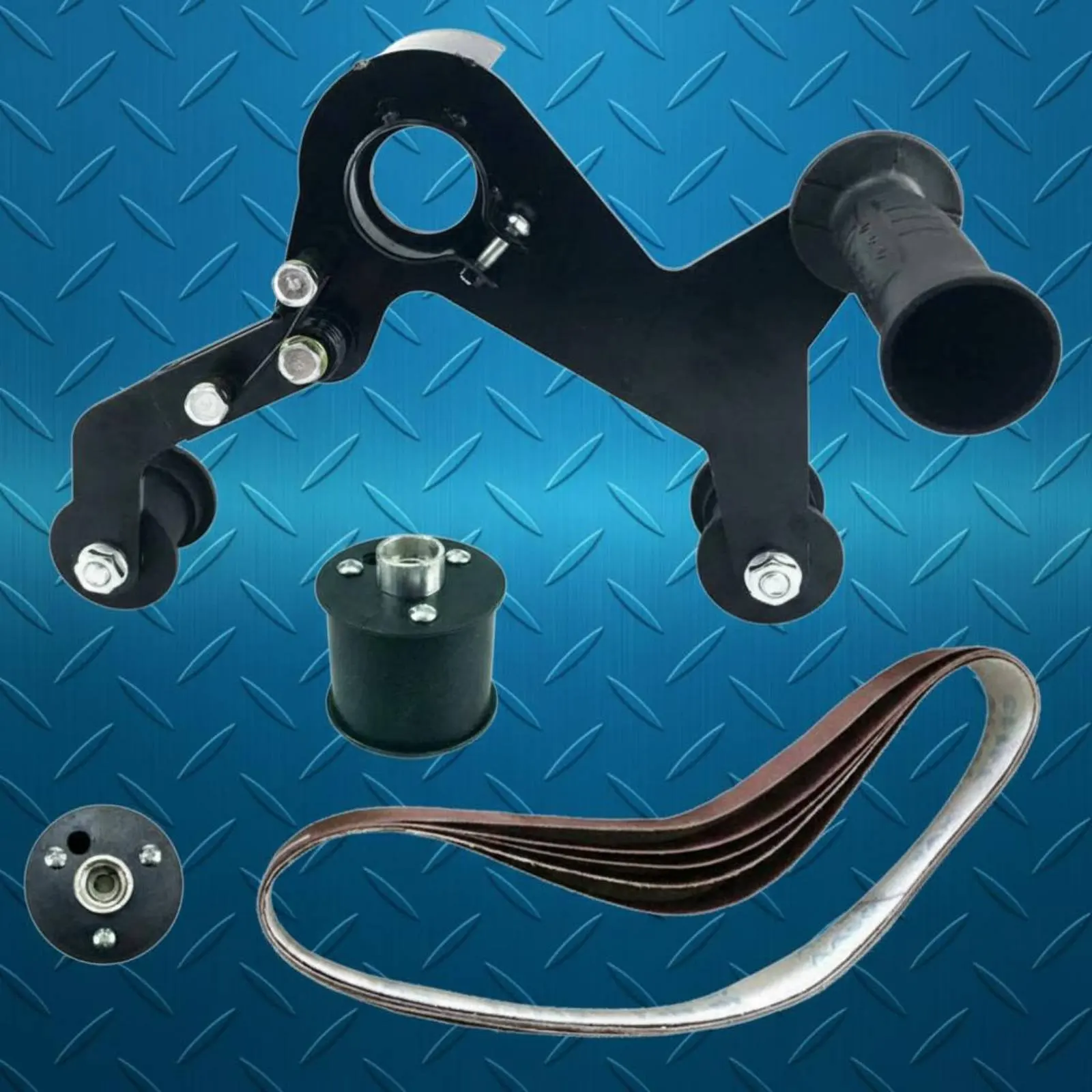 Stainless Steel Tube Sander Metal Finishing Angle Grinder Belt Sander Attachment Pipe Polishing Attachment Rust Removal view 6
