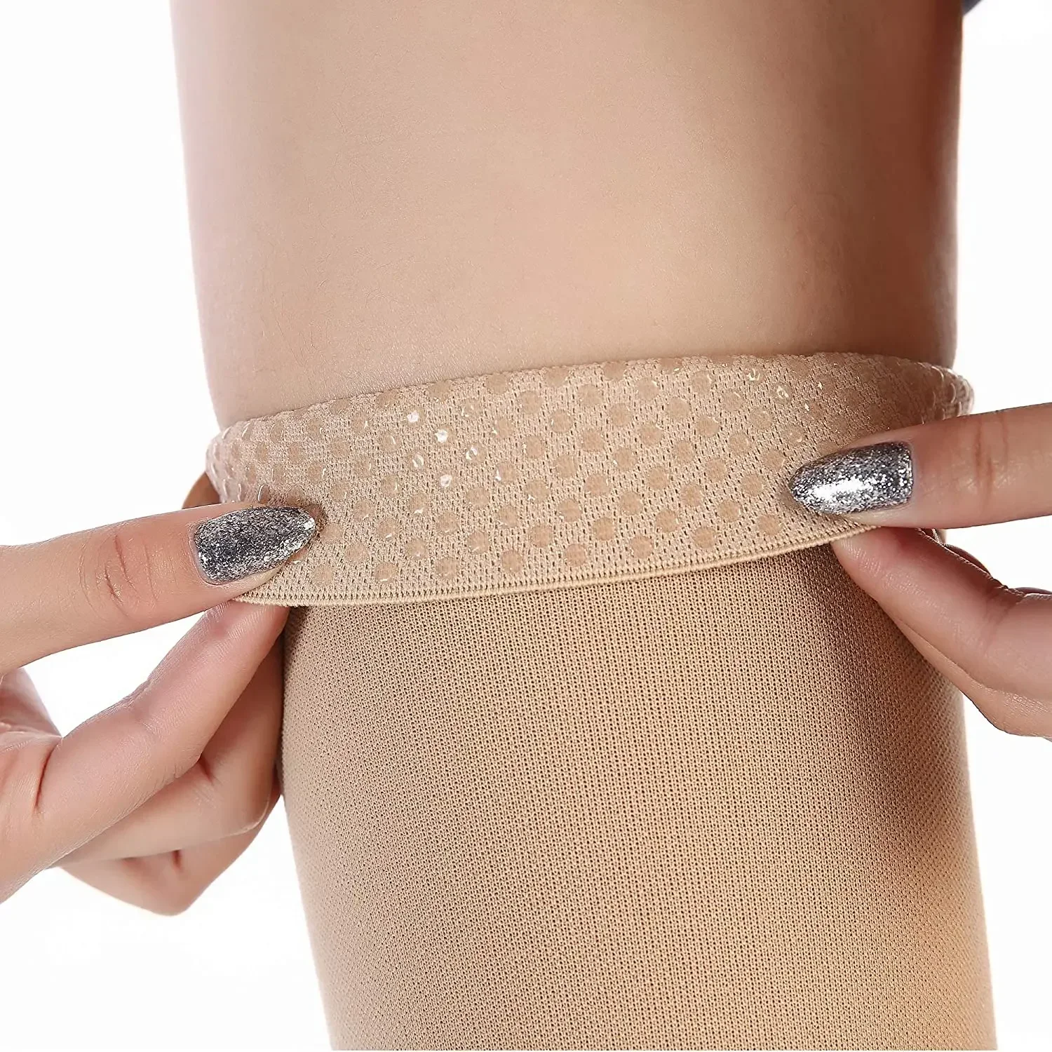 Women Men 30-40 MmHg Support Open Toe Thigh High Compression Stockings Graduated Support for Varicose Veins Edema Flight