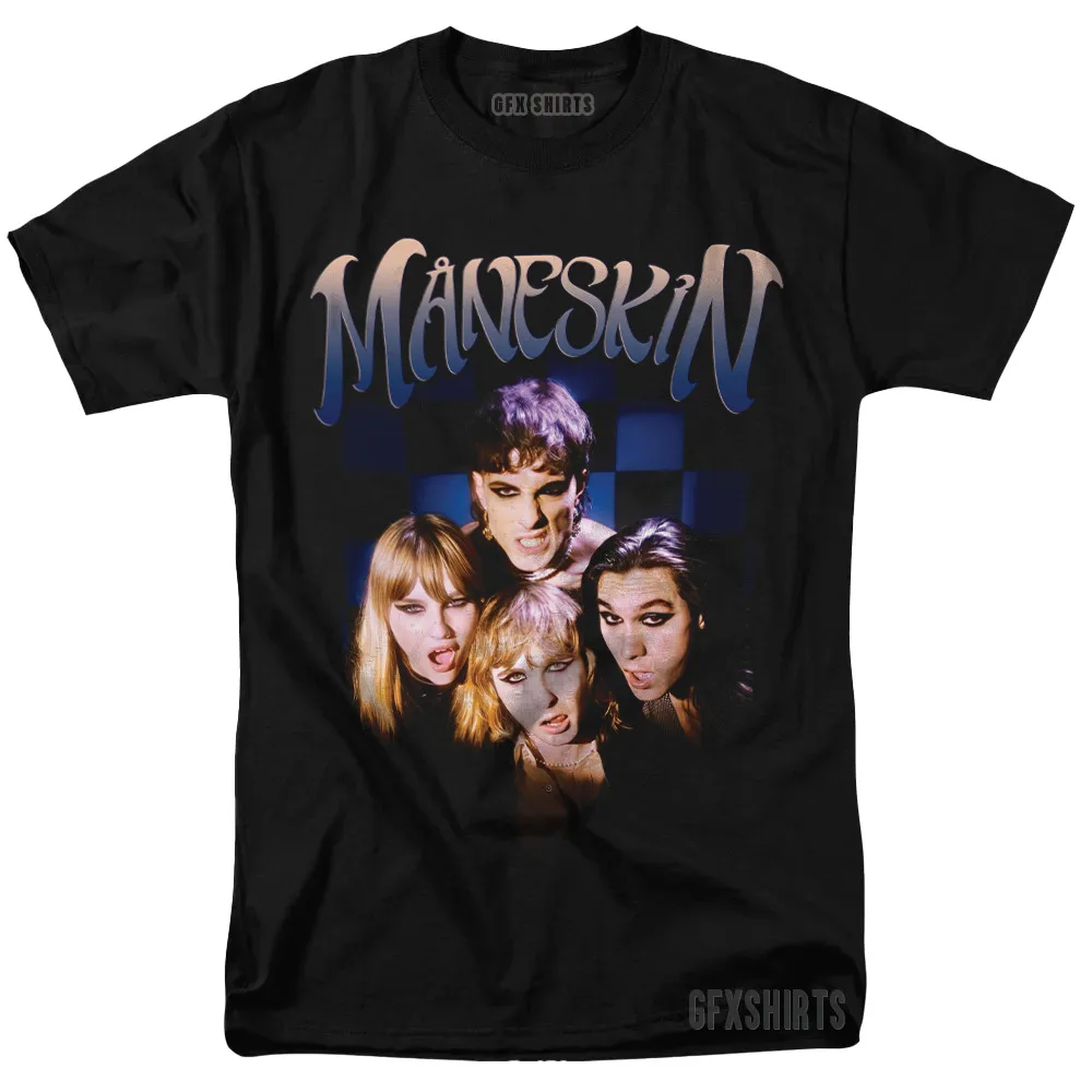 Maneskin Shirt Concert Tour Merch Graphic Design T-Shirt