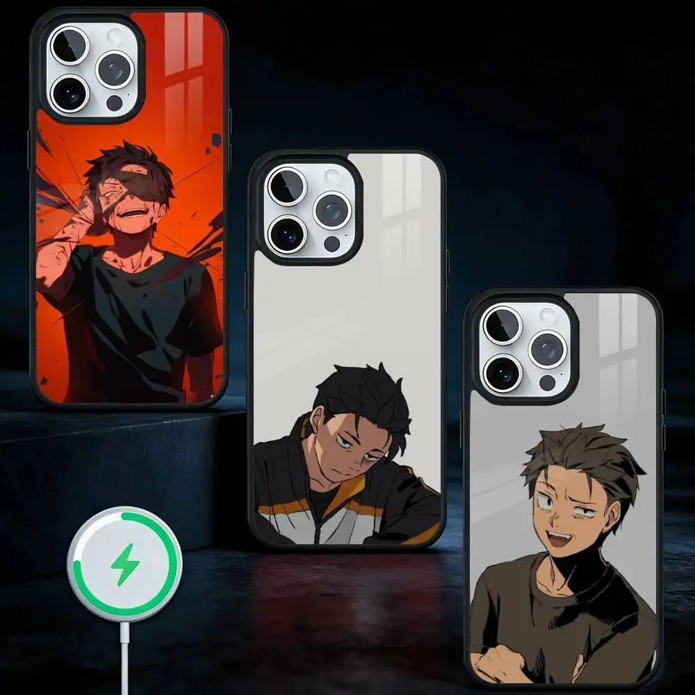 

N-Natsuki R-Re0 S-Subaru Phone Case For iPhone17,16,15,14,13 Plus,Pro Max Magnetic For Magsafe Wireless Charging