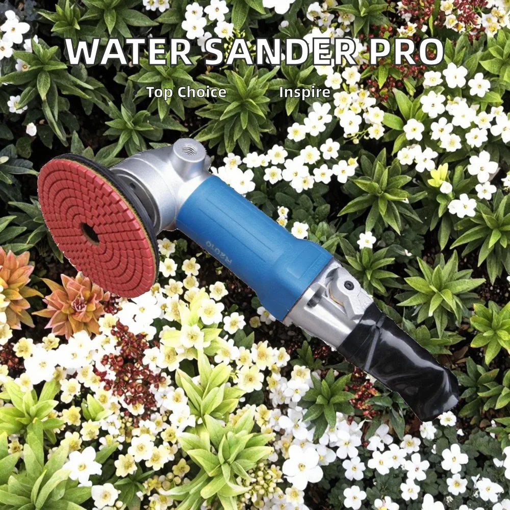 Polidor pneumático portátil de lixadeira de água para trabalhos de lixamento e polimento