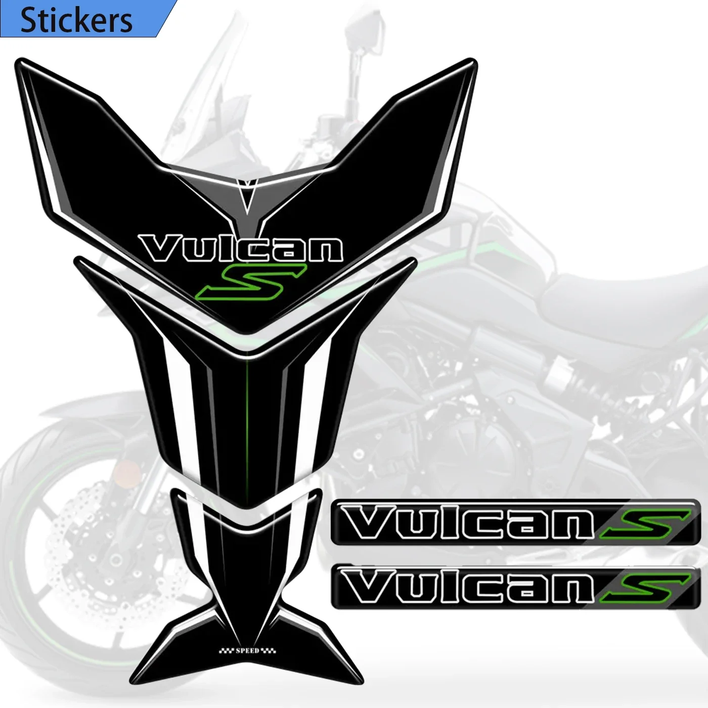 

Fit Kawasaki VULCAN S VULCAN-S 650 VN650 Tank Pad 2018 -2021 Motorcycle Stickers Decal Fuel Oil Kit Knee Protector