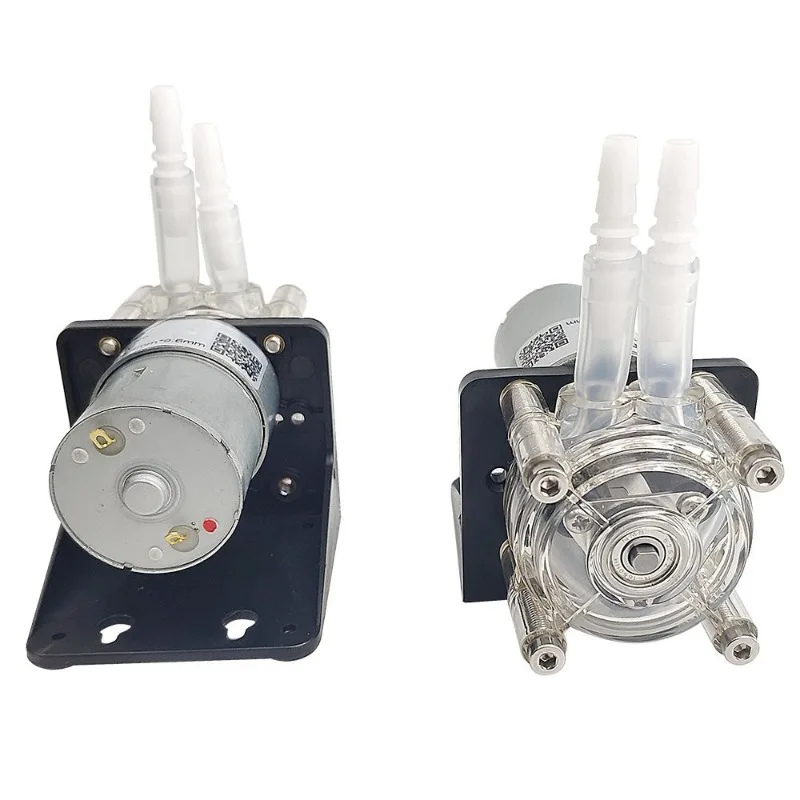 High Flow Anti-corrosion Peristaltic Pump 12V/24V Right Angle Self-Priming Viscous Liquid Pump