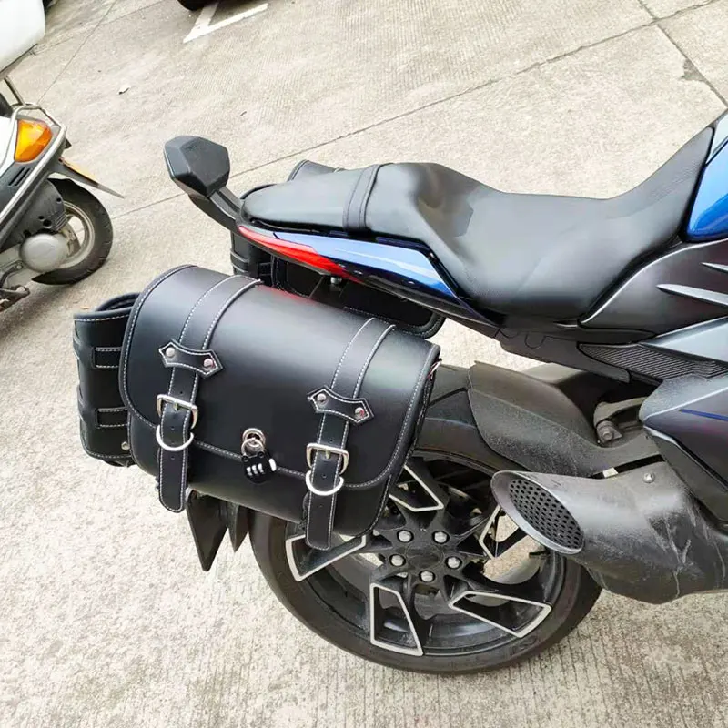 Pour Zontes ZT310-V-VX-V1 Moto Côté Sac Rétro Magasins et Côté Droit Sac Rapide ZTravi V Côté Sac Moto Sac