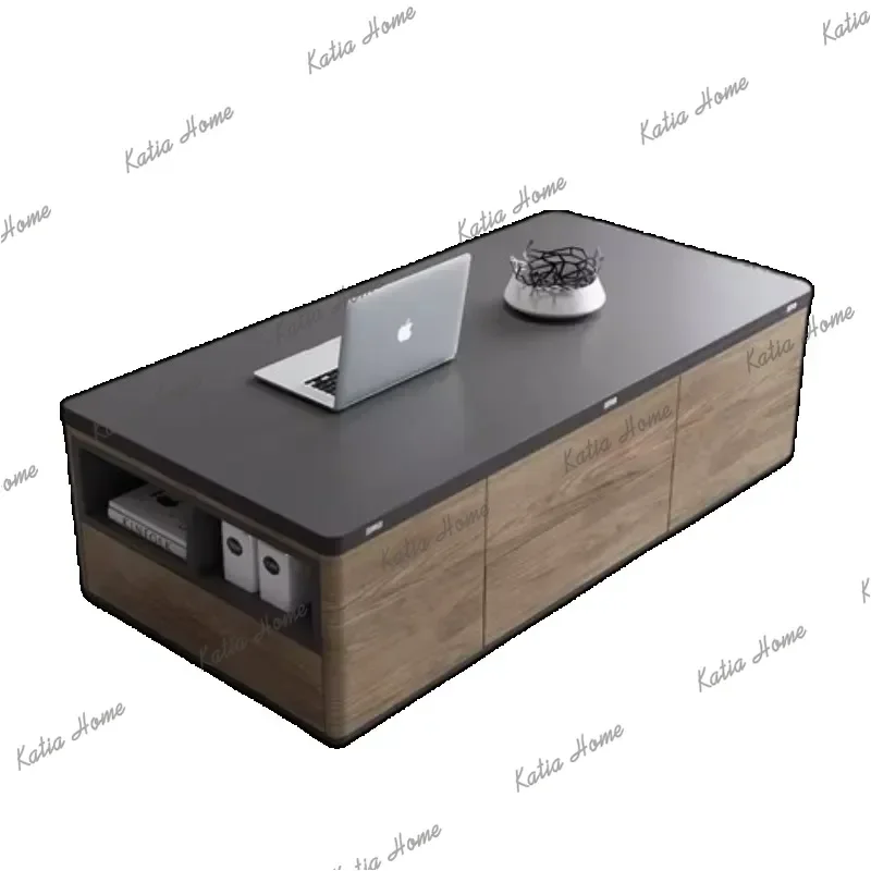 Factory Direct Lift Top Walnut Coffee Tables Multifunction Wood Storage Luxury Coffee Tables Modern Dining Nordic Mesa De Centro