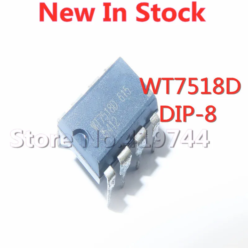 5PCS/LOT WT7518D WT7518 DIP-8 power chip current and voltage monitor In Stock NEW original IC