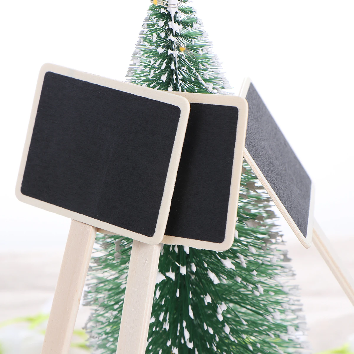 

20pcs Mini Blackboard Tags Wooden Chalkboard Picks for Crafts DIY Decorations Wedding Favors Party Home Garden Reminders