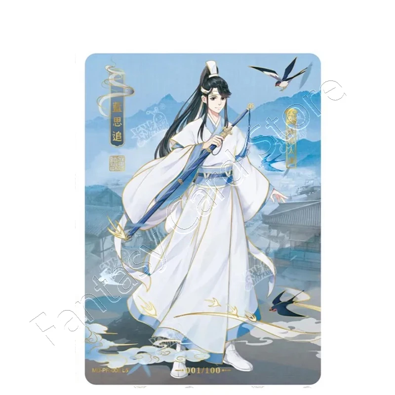 Original KAYOU Animation MoDaoZuShi Cards PR Card Drunk Dreams Wei Wuxian Lan Wangji Signature Card Collection Card Master Devil