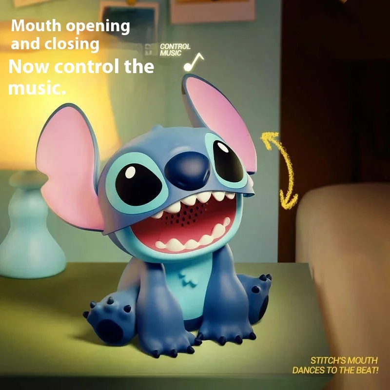 

Stitch Bluetooth Speaker Desktop Ornament Cartoon Anime Peripheral Toy High Sound Quality Subwoofer Graduation Gift Suit