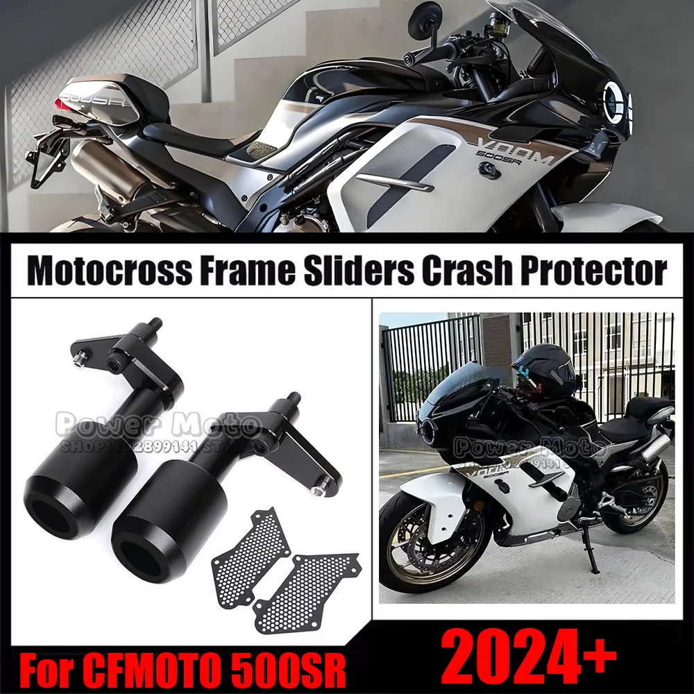 

For CFMOTO 500SR SR 500 VOOM 2024 Motocross Frame Sliders Crash Protector