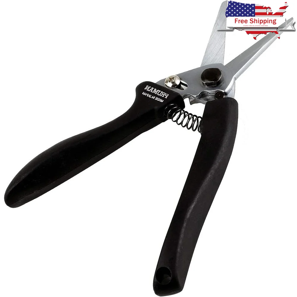 

Japanese Pruning Shears 7.67inch Garden Scissors S55C Carbon Steel Hand Tools Floral Trimming Rust Resistant Easy Lock Grip