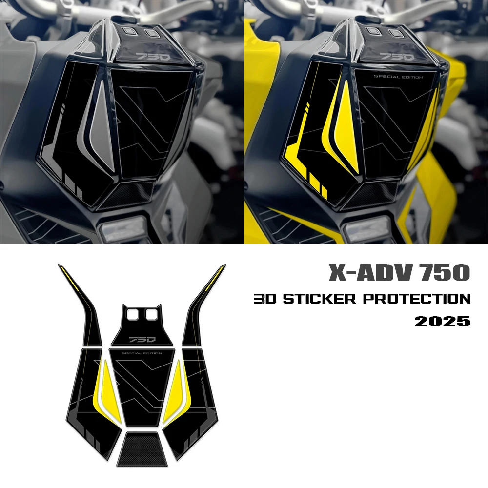 

Center Area Protective Stickers 3D Resin Decal Kit Motorcycle Accessories For X-ADV 750 2025 2026