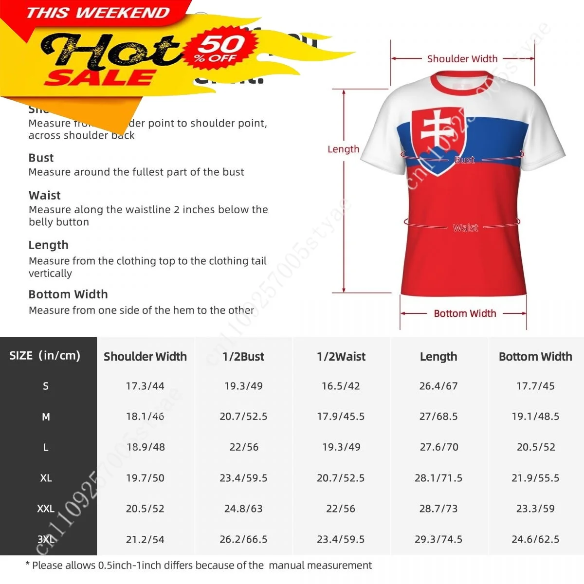 Slovakia Flag Slovak T Shirt Men Tees 3D Sports Jersey Fashion Soccer Clothes Football Fans Gift Patriotic T-shirt TShirt