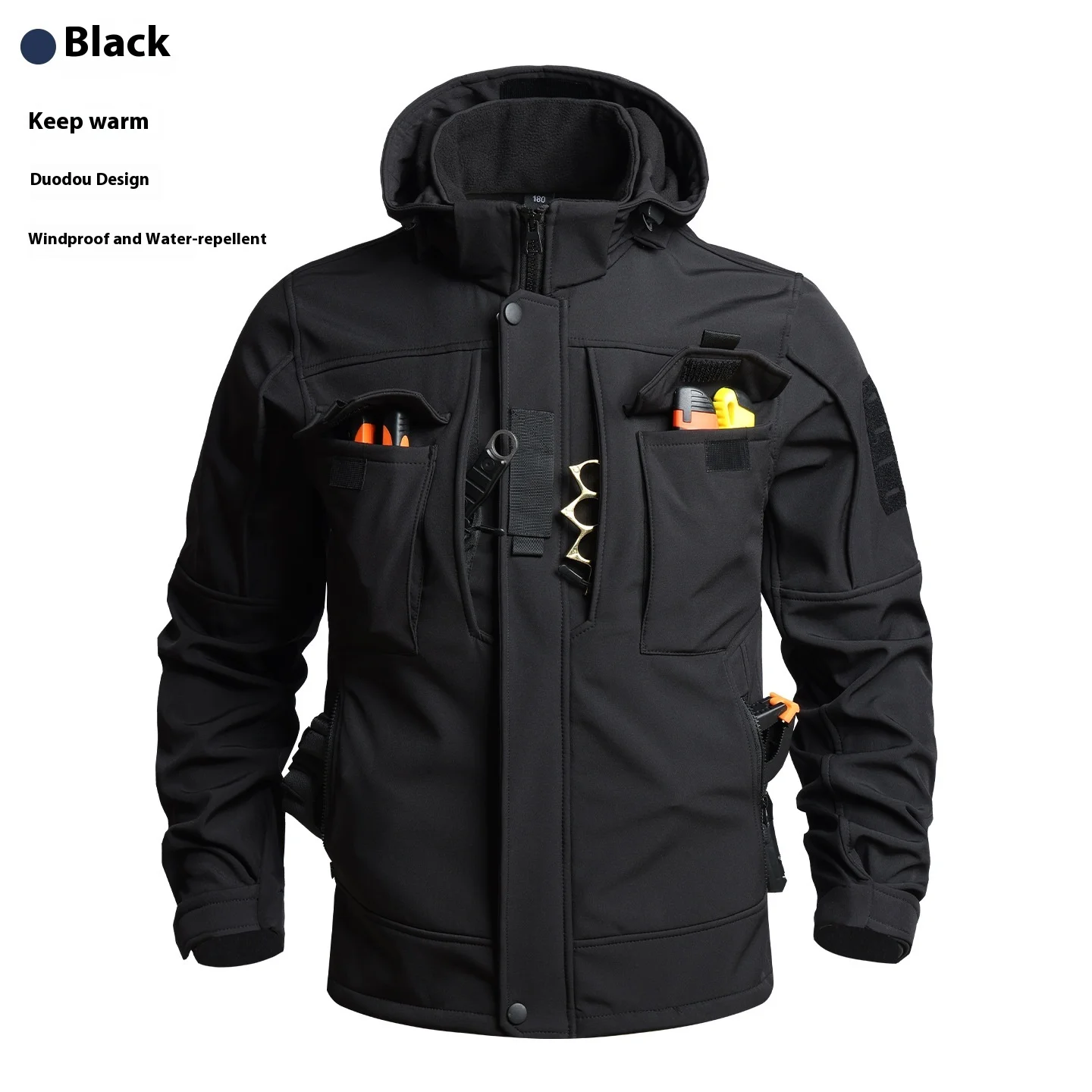 Men's Tactical Soft Shell Jacket Pants Set Waterproof Windproof