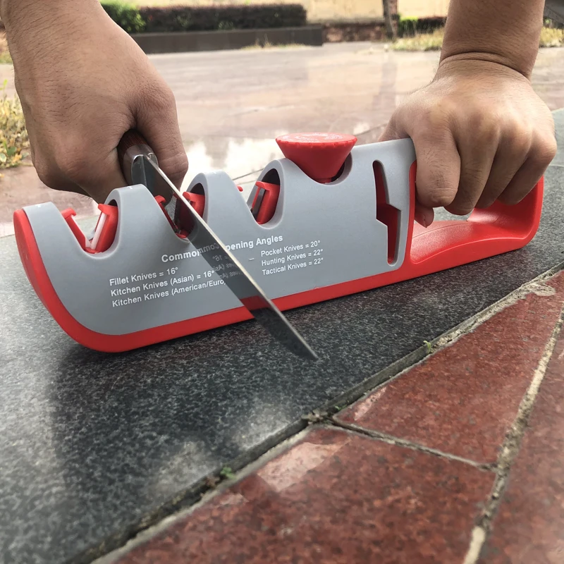 New Upgrade Angle Adjustable Knife Sharpener Professional 4 In 1 Kitchen Knives Grinder Scissors Sharpening Stone Home Tools