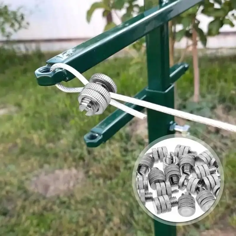 Metal Wire Joiner Screw Clamp Pack of 10 for Electric Fence Repair and Joining 55KF