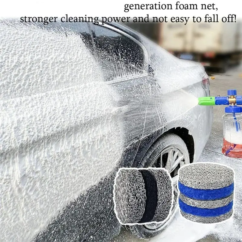 3Set 1,1 Mm Schaum Kanone Öffnung Düse Und Schaum Maker Ersatz Gewinde Düse Tipps Mesh Filter Für Schnee Schaum Lanze-ABXK