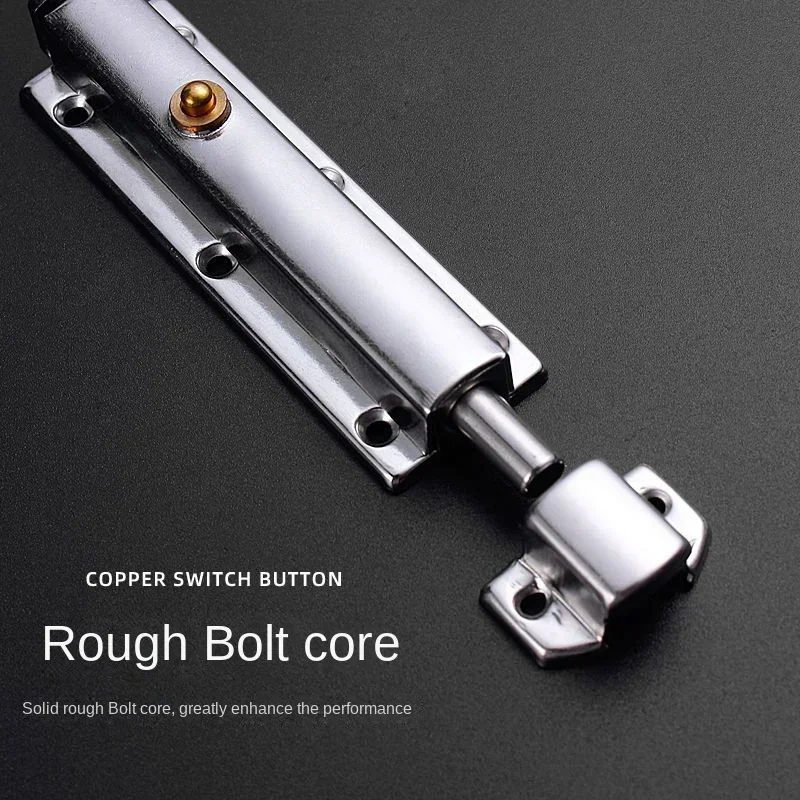 3/4inch Automatic Zinc Alloy Door Latch Barrel Bolt Hasp Stapler Gate Lock Safety Easy To Install for Bathroom Washroom