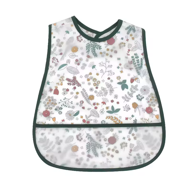 2023New Cartoon Pattern EVA Waterproof Pocket Lunch Feeding Bibs Adjustable Baby Bibs Cute Children Baby Apron Kids Burp Cloths - Image 15