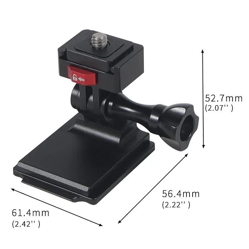 Mini Monitor Mount Plate Quick Release Clamp Fast Switch Install System 1/4 Screw for SLR Camera Tripod Slide Rail Stabilizer