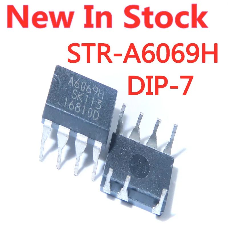 5PCS/LOT STR-A6069H A6069H A6069 DIP-7 LCD power management chip In Stock New Original