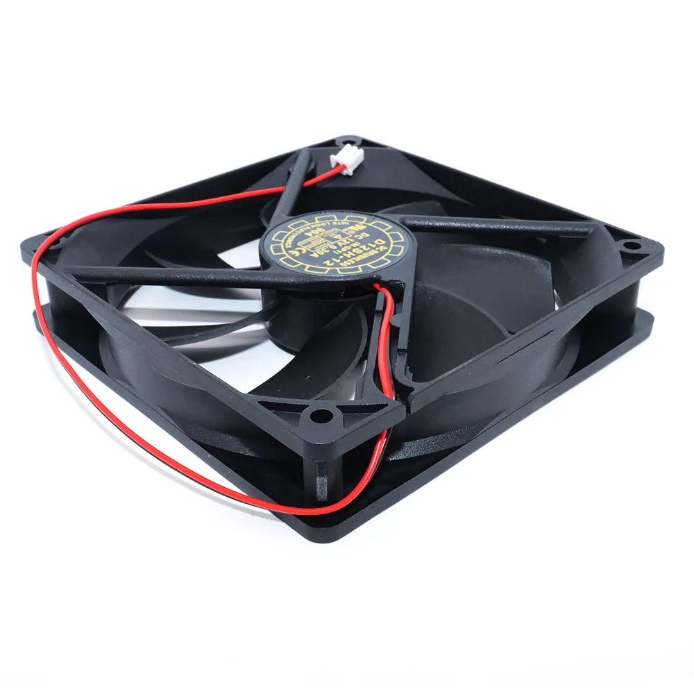 New yuelun D12SH-12 12V 0.3A 12025 12cm silent chassis power cooling fan