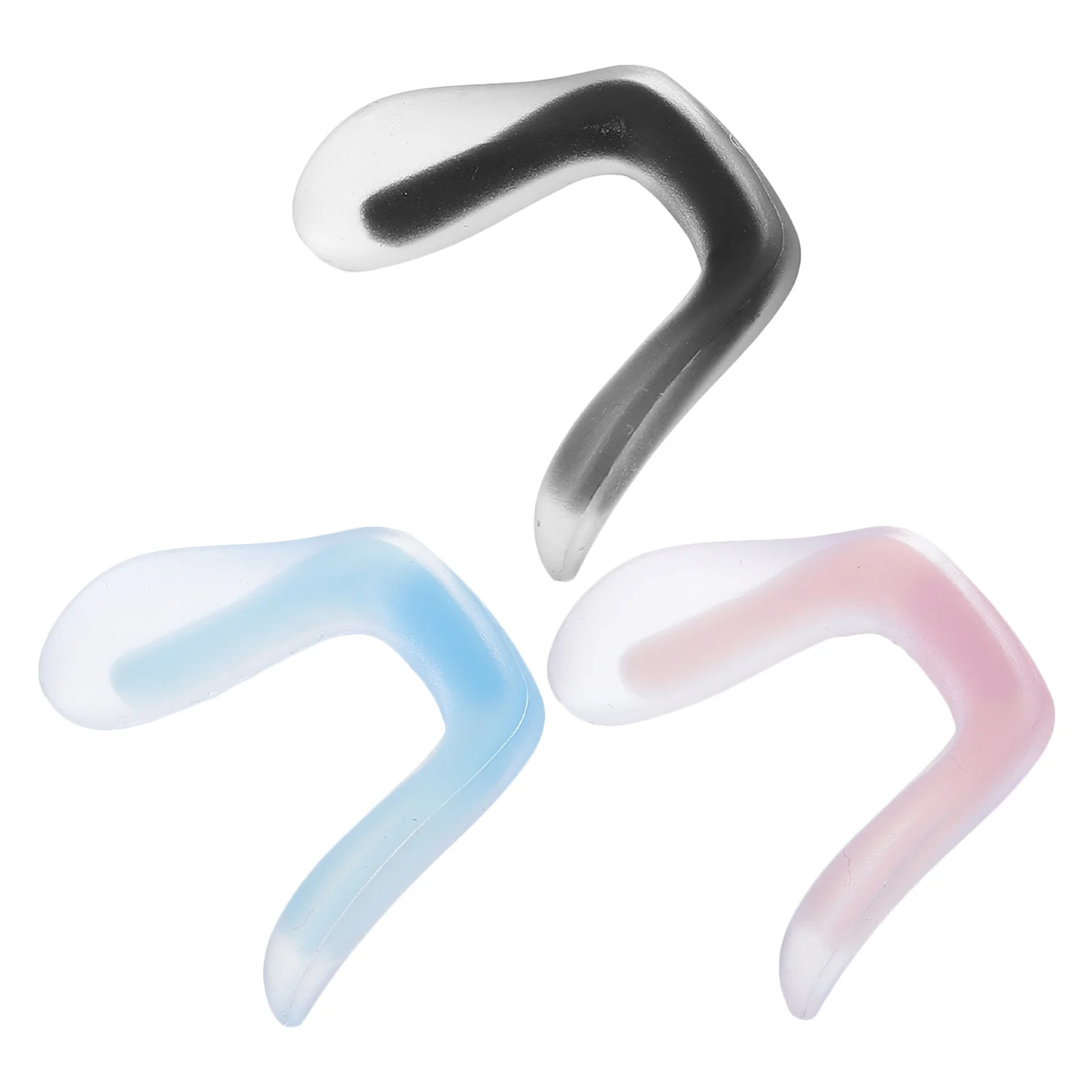 

3Pcs Universal Silicone Nose Pads for Eyeglasses Comfortable Nose Bridge Support Fits Most Plastic Optical Frames