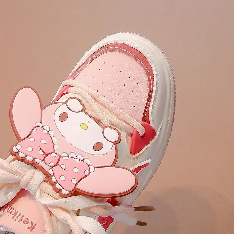 My Melody Sports Shoes Girls Sanrio Kawaii Anime Hello Kitty Sneakers Cartoon Cute Children Casual Board Shoes Tide Gift for Kid