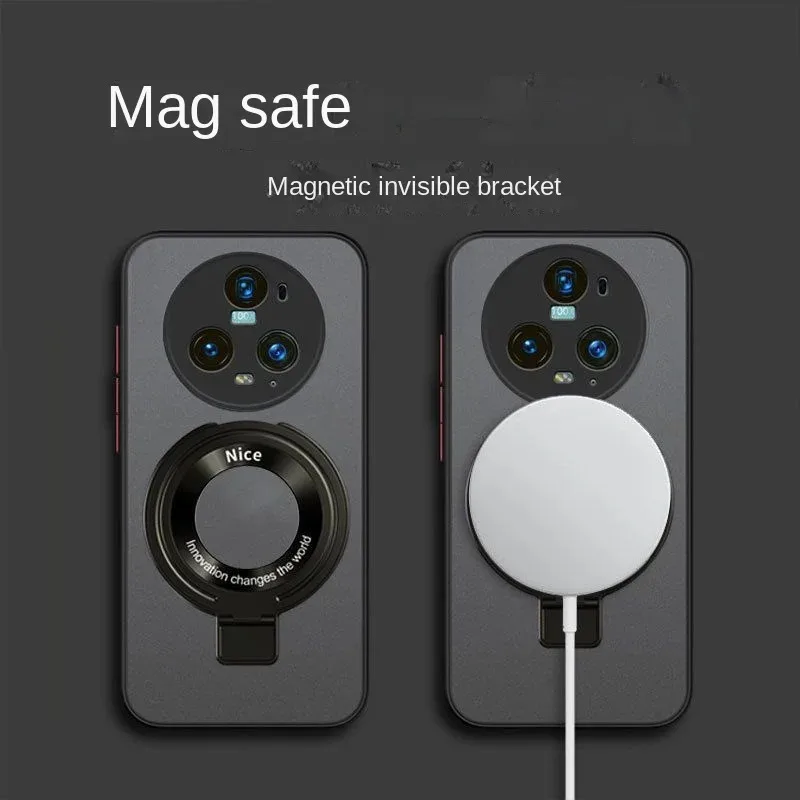 luxury For Magsafe Wireless Magnetic Holder Charging Case For Huawei Honor X6B x9c Magic 8 6 5 7 Pro 400 Lite power Cases Cover