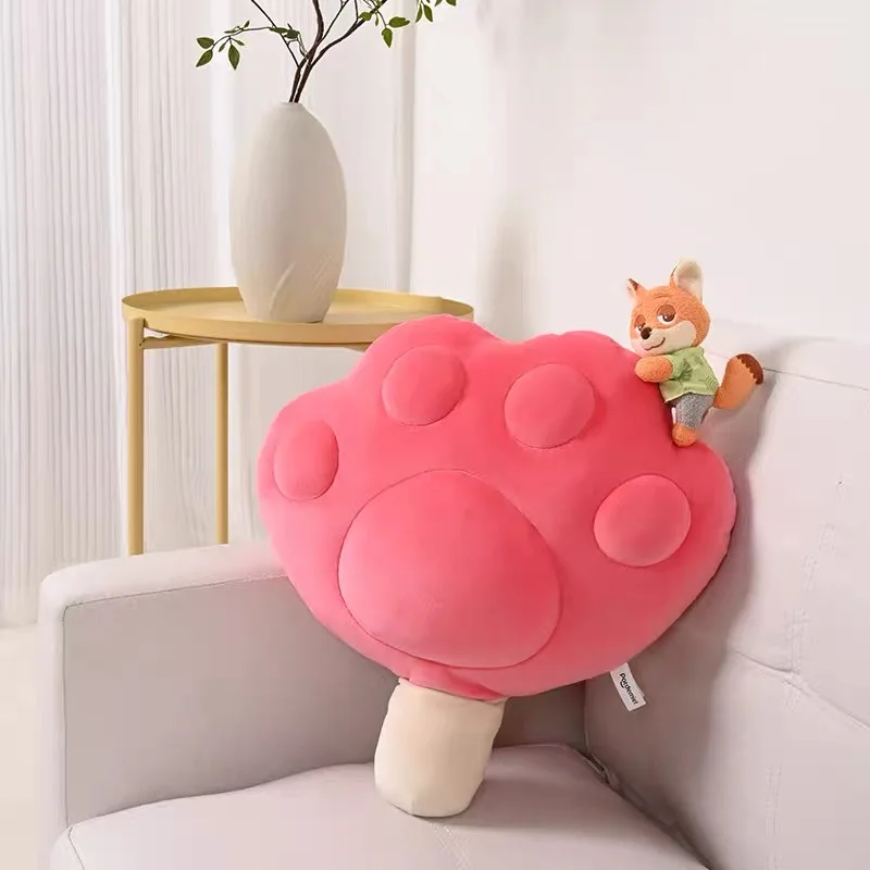 

38Cm Disney Zootopia Nick Large Size Paw Soft Plush Fill Hug Pillow Girl Bed Decoration Sleeping Toys Car Backrest Decoration