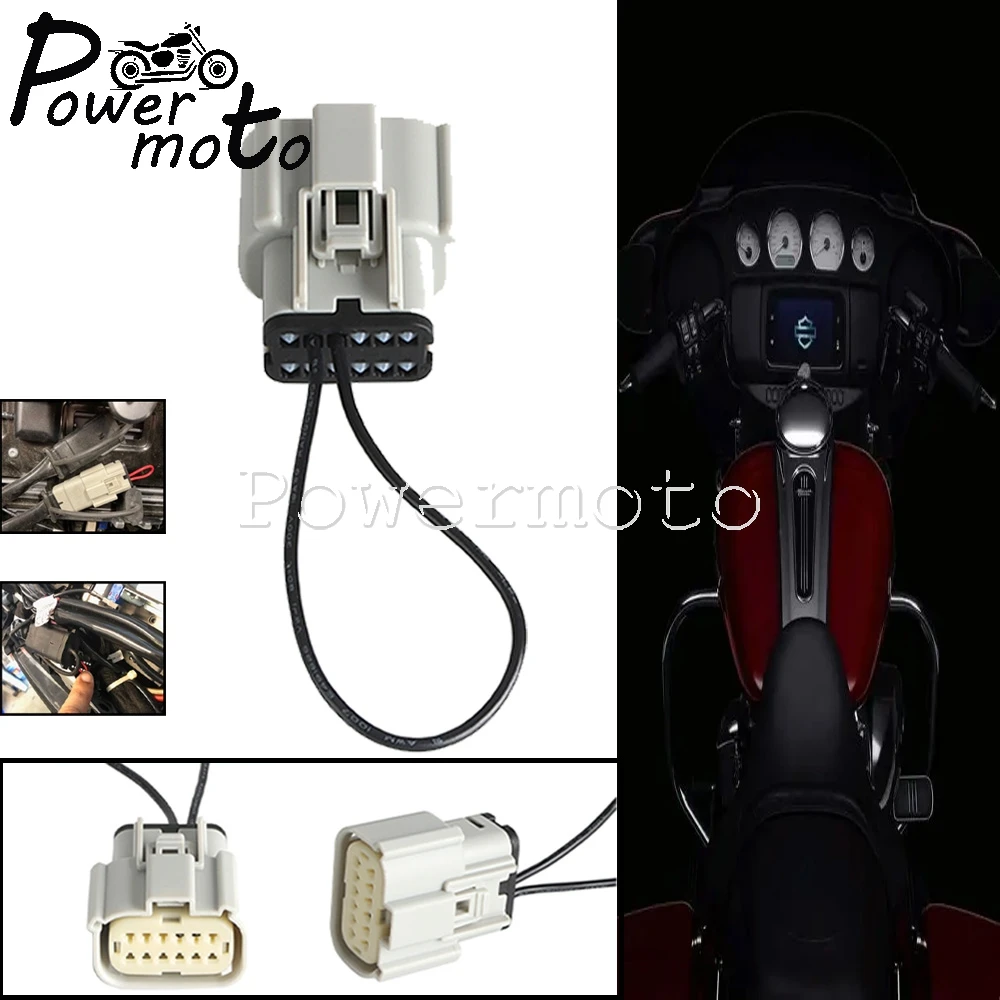 

Для Harley Touring Street Glide Road Glide BOOM GTS Radio 19 2020-2023 разъем Carplay, обходной разъем жгута проводов