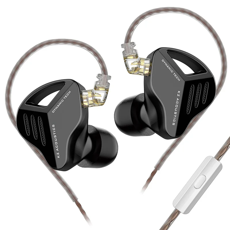 KZ ZVX HIFI Bass Earphones Dynamic Earbuds In Ear Monitor Dynamic Drivers Headphones Sport Noise Cancelling Headset