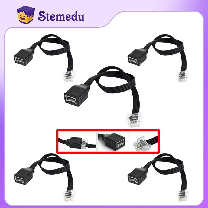 1/5/PCS 25cm Extension Wire for WE-DO 2.0 Smart Hub Crystal Head Connector Cable Medium Motor MOC Power Fucntion Building Blocks