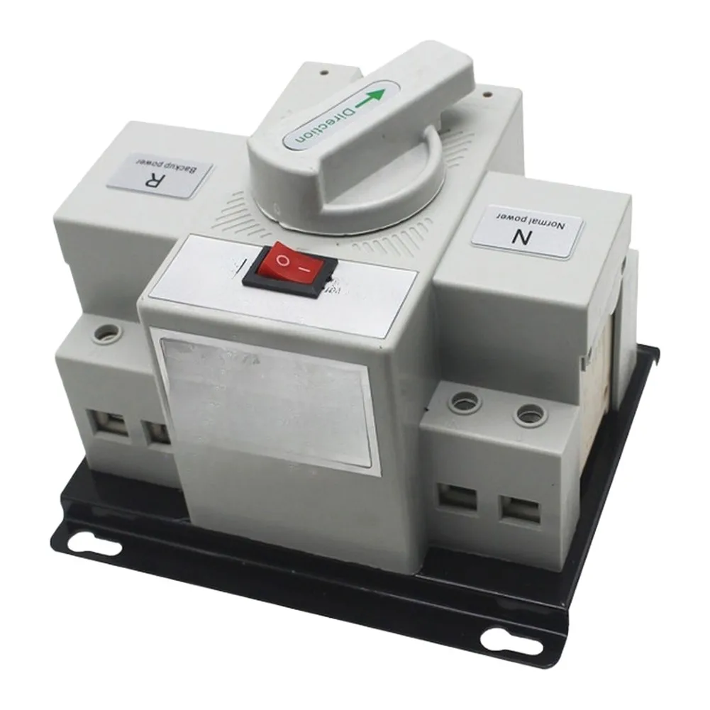 220V Dual Power Automatic Transfer Switch 2P 63A for For mini Circuit Breaker Applications Supports Full Range Voltage Operation