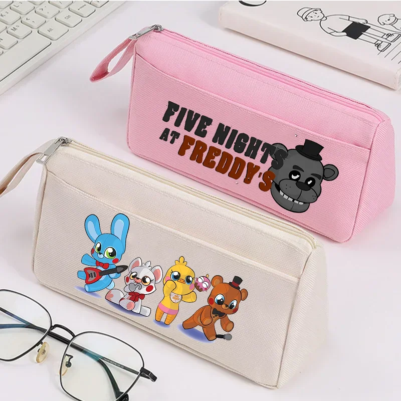 

Пенал Five Nights At Freddys для студентов, милая коробка для канцелярских принадлежностей, сумка для хранения ручек, школьные принадлежности для мальчиков и девочек, детский подарок на день рождения
