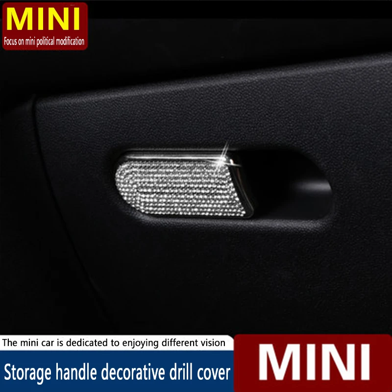 

For MINI F55 F56 Co-pilot Storage Handle Drill Paste F54 F60 Interior Decoration Paste Diamond