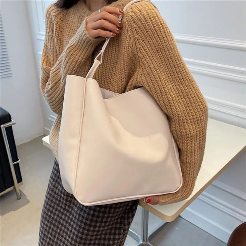 New Women Handbags PU Leather Shoulder Bags Shopping and Travel Bags Large Capacity Female\'s Bags