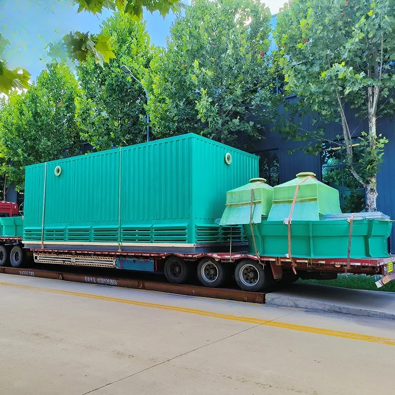 Quadratischer industrieller Kühlturm mit Hochtemperatur-Wärmeableitung und Fiberglas-Wasserstegstrom