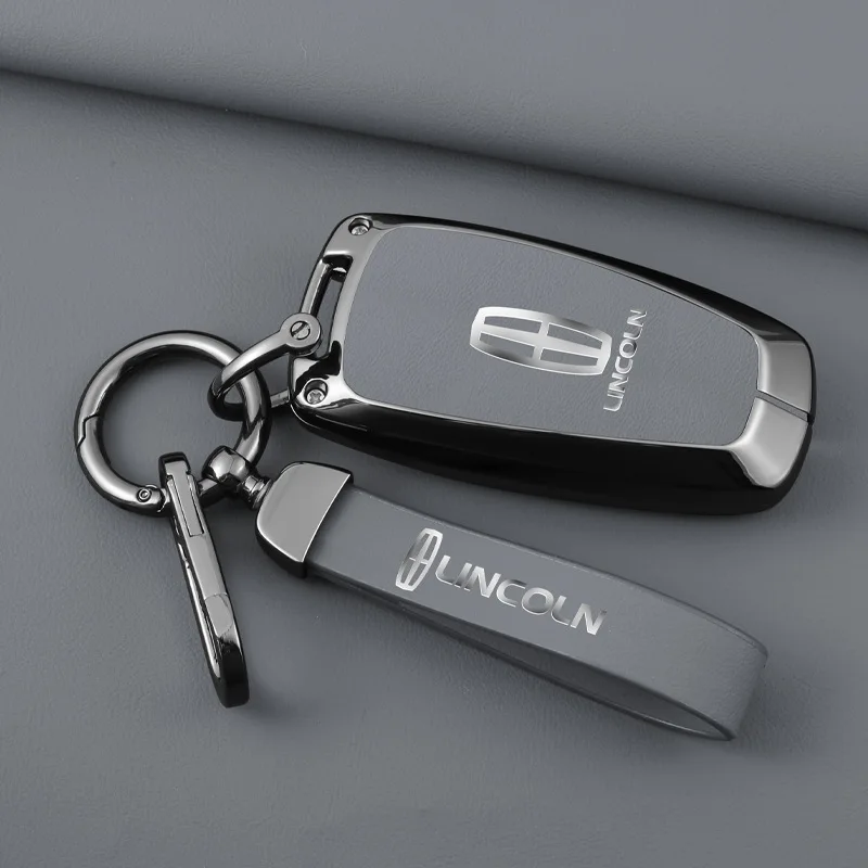 Pokrowiec na inteligentny brelok samochodowy ze stopu cynku z brelokiem do Lincoln Continental MKC MKZ MKX Corsair Navigator Z Nautilus Aviator
