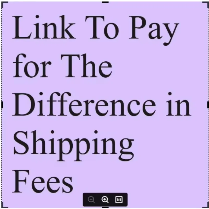 Limited Offer 2026 Link To Pay For The Difference In Shipping Fees