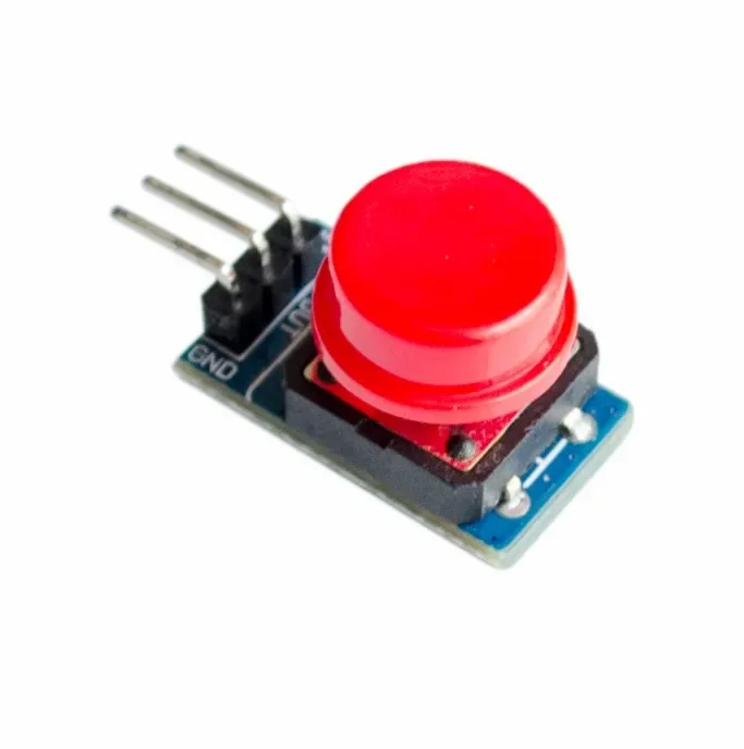

5pcs/lot 12X12MM Big key module Big button module Light touch switch module with hat High level output for arduino