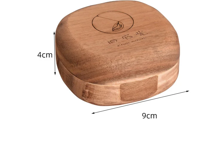 صندوق مجوهرات من خشب السنط محمول ، أقراط سطح المكتب وتغليف الأساور ، صندوق خشب صلب #6