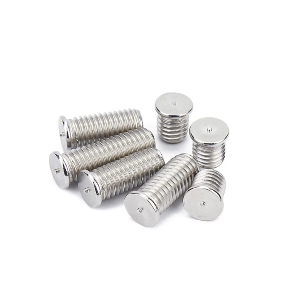 M3 M4 M5 M6 M8 Aluminum Alloy Welding Screw Spot Welding Studs Bolt Weld Fastener Thread Length 6/8/10/12/16/20/25/30/35/40mm