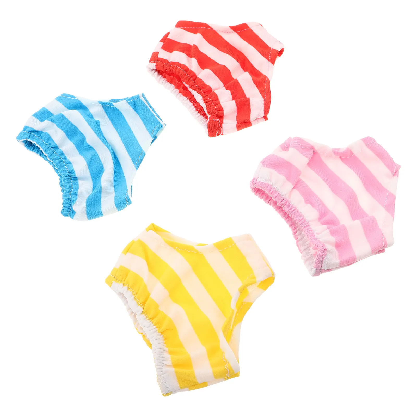 

Комплект из 4 мягких трусиков для кукол, идеально подходящий для 18-дюймовых кукол, многоразовые аксессуары для повседневной одежды