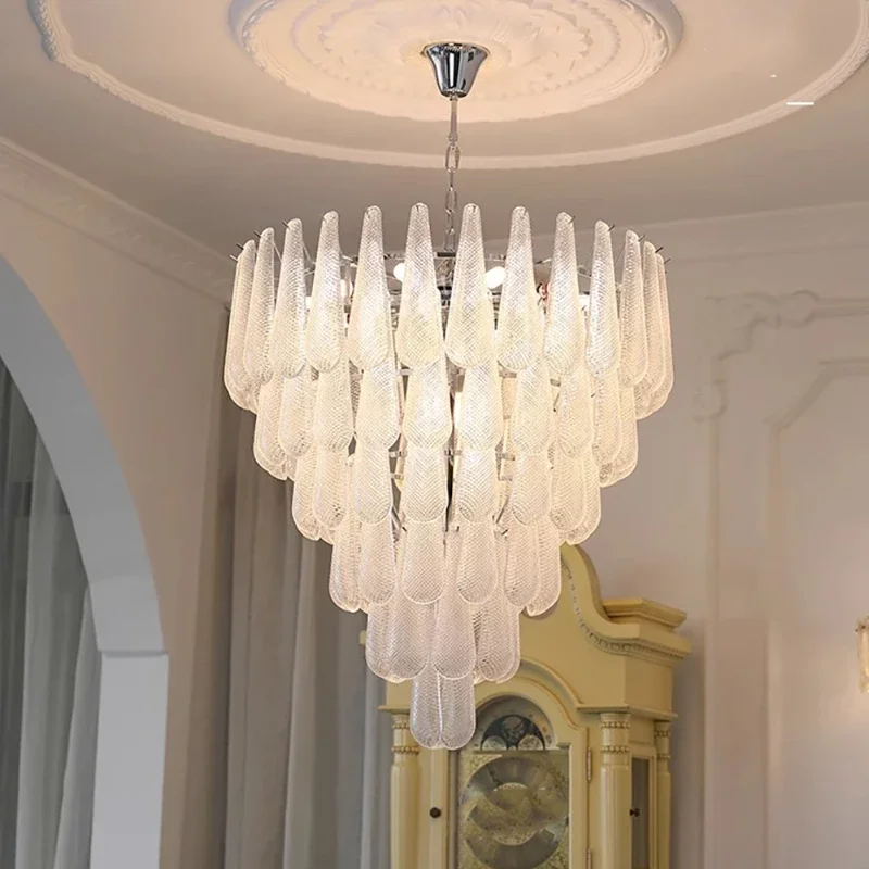 

Vintage Nordic Decoration Glass Chandelier Luxury Hanging Led Lights Modest Ceiling Lamps for Room Dining Table Home-appliance