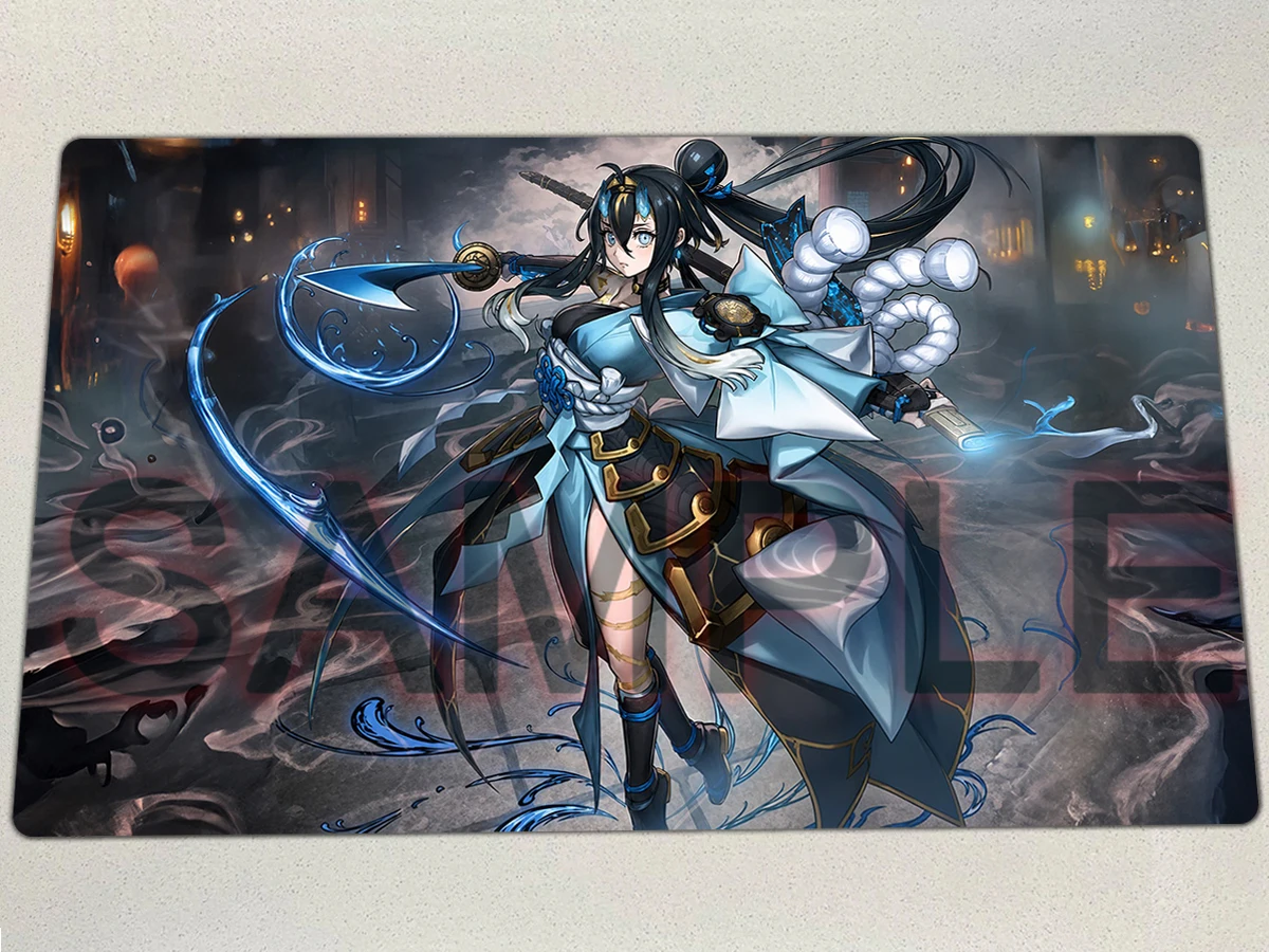 YuGiOh Playmat Mikumari The Sealing Deity Ashtra TCG CCG Mat Board Game Trading Card Game Mat Mouse Pad Rubber Gaming Pad & Bag