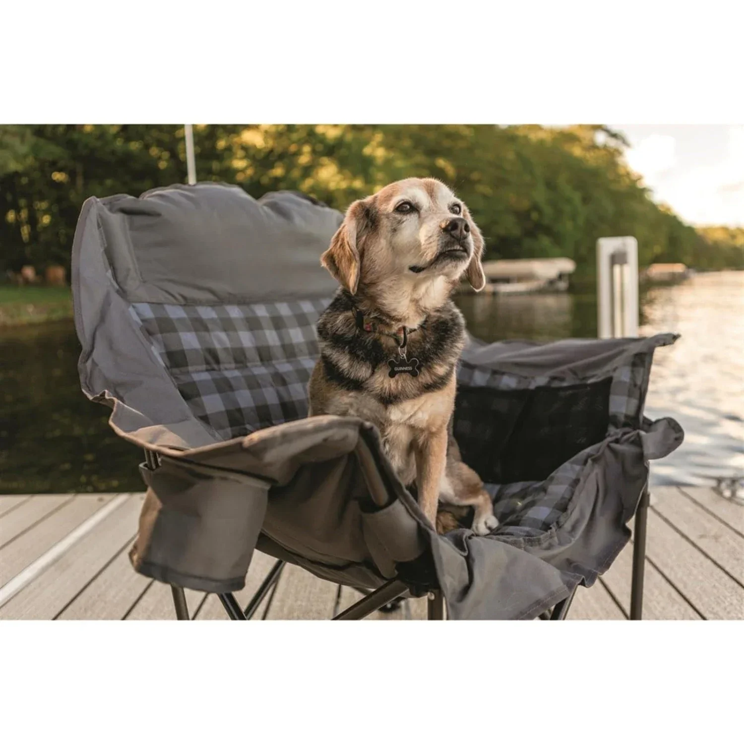 Oversized XL Comfort Padded Camping Chair, 400-lb. Capacity.
