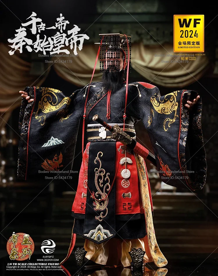 In Stock 303TOYS WF3303 1/6 Scale WF2024 The First Emperor of China Qin ShiHuang Male Soldier 12'' Action Figure Doll Collection